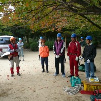 【報告】2014年10月度定例 In 恵下山公園 朝礼大学生紹介