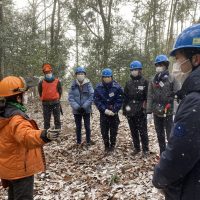 2023年1月なぎさ中学校竹林整備の説明