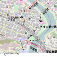 【例会案内】2017年10月 地域貢献例会「白島九軒町」 白島地図